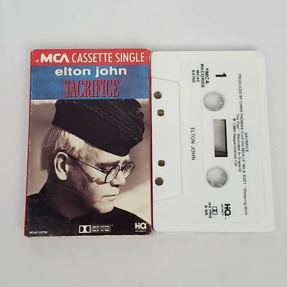 Elton John - Singles Sacrafice [Cassette Tape]